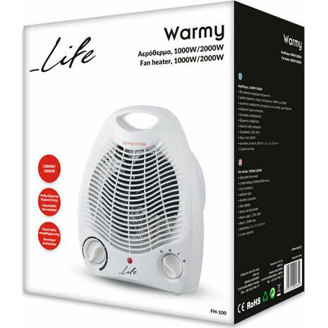 Αερόθερμο Δαπέδου Life Warmy 2000W